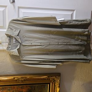 Pierre Cardin Hawaiian Olive Ombre Button Down Casual Shirt NWT